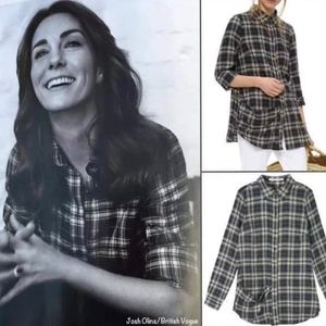 Cabbage and Roses plaid shirt ASO Kate Middleton